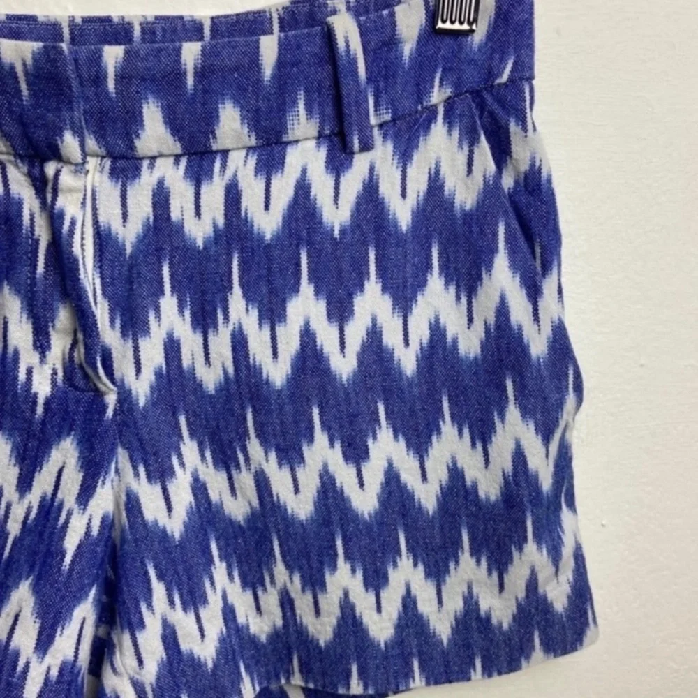 J. CREW Blue and White Patterned Shorts